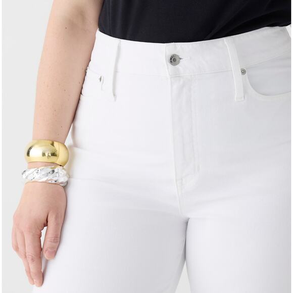 J.Crew Curvy Slim Wide Leg Jean White High Waisted Classic Denim US 29 NWT - Picture 3 of 14